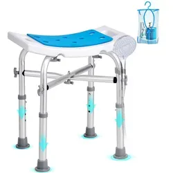 VEVOR Höhenverstellbarer Duschhocker - Behinderten-Bedarf mit 226,8 kg Tragfähigkeit, stabiler Aluminiumlegierung und sicherer Sitzlösung – ideal für mehr Komfort und Sicherheit in der Dusche.