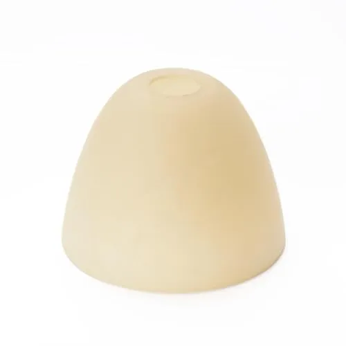 ORION LIGHTSTYLE Glas Lampenschirm Lampenglas Ersatzglas für Fassung E14 Lochmaß ø 30mm Kegelform, Rauch Optik, Alabaster Beige
