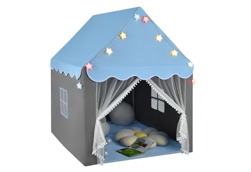 KOMFOTTEU Spielzelt Kinderhauszelt mit Netzfenster, für Kinder ab 3 Jahren