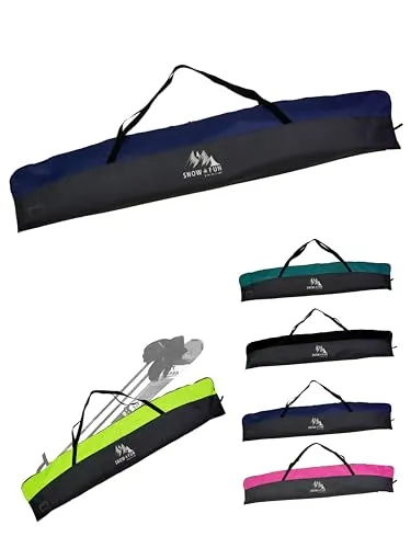 BambiniWelt by Rafael K. Skitasche 125cm - Robuste Kinderskitasche - Skitaschen aus strapazierfähigem, wasserdichtem Cordura-Stoff für optimalen Schutz der Ausrüstung. Ideal für Kinder mit praktischem Design und verschiedenen Größen.