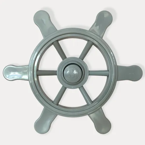 Piraten-Lenkrad Grau für Spielturm Zubehör Kletterturm Spielhaus Spielschiff