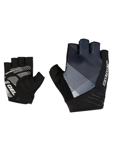Ziener Herren CAMAL Fahrrad-/Mountainbike-/Radsport-Handschuhe | Kurzfinger - atmungsaktiv/dämpfend, Black.White Fog, 7