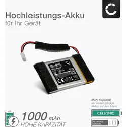CELLONIC 1x Akku für Headset Kompatibel mit Razer Nari Ultimate, PL503450 - (1000mAh, 3.7V)
