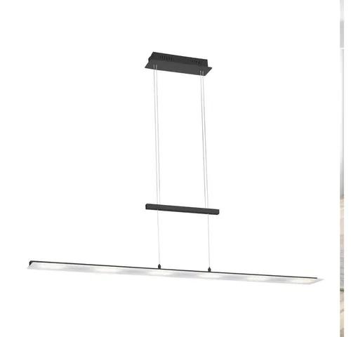 SellTec LED Pendelleuchte NELE 130 cm - Hängeleuchte mit dimmbarer Farbtemperatursteuerung, ideal für Wohnzimmer und Küche. Höhenverstellbar und einfach über Sensordimmer zu bedienen, passt sie sich jedem Ambiente an.