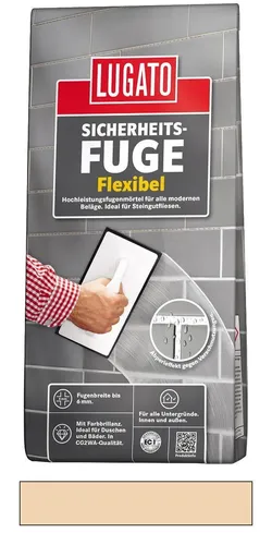 Lugato Sicherheitsfuge Flexibel Flexfugenmörtel bis 6 mm Anemone 1 kg