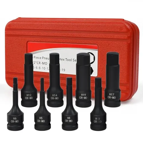 ASOUUNLD 8-tlg. Innen Sechskant Steckschlüssel Set 1/2
