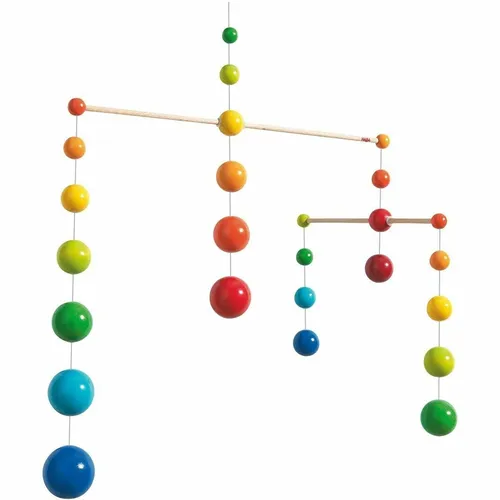 HABA Babymobile Regenbogenbälle 300331 - Buntes Mobile für Kinderzimmer, fördert die visuelle Wahrnehmung und bringt fröhliche Farben ins Spiel. Ideal für Babys und ein echter Design-Hingucker!