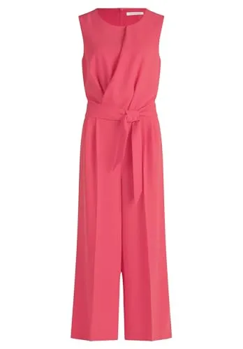 Betty & Co Jumpsuit Damen rosa, 42 746409-0001-00420 - Jumpsuits für Damen, eleganter ärmelloser Schnitt mit Rundhalsausschnitt, Naht- und Ziertaschen sowie Reißverschluss für perfekten Sitz und Stil.