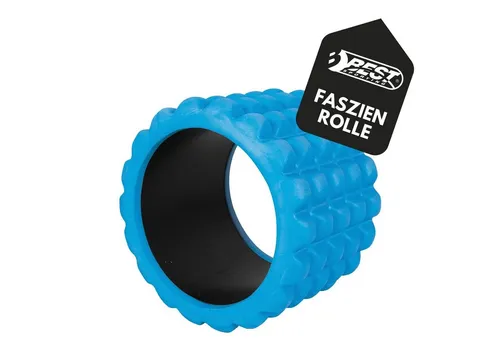 Best Sporting Pilatesrolle Mini Faszienrolle Rücken 10cm I In blau, 300g, Ø14cm, Schaumstoffrolle für Beweglichkeit und Durchblutung