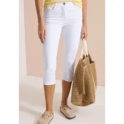 Cecil 3/4 Slim Leg Jeans im Slim Fit White 33 in weiß von CECIL