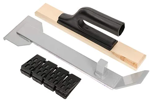 KOTARBAU® Robustes Montagebeschlagset 42 Elemente Distanzstücke Profi-Zugeisen mit Amboss und Schonunterlage Schlagholz für Laminat Parkett Holzböden