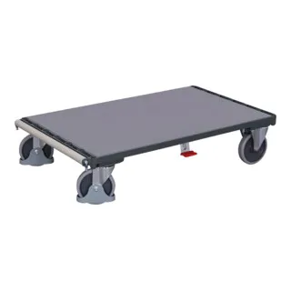VarioFit Plattenwagen ohne Bügel RAL 7016 - Robuster Plattenwagen in RAL 7016 für den einfachen Transport von Platten. Mit stabiler Stahlkonstruktion und 7 Einsteckmöglichkeiten für maximale Flexibilität. Ideal für den professionellen Einsatz in Werkstätten.