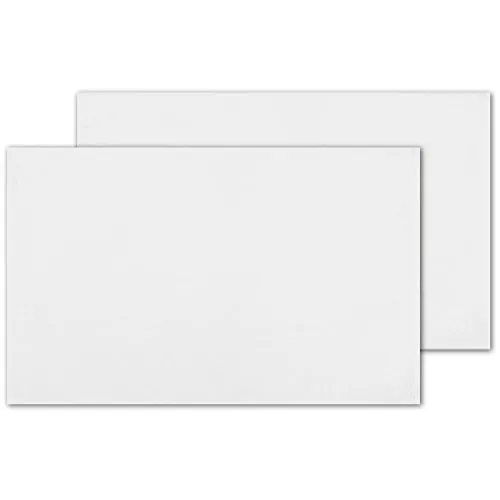 Bestlivings 2er Set Tischsets Platzset Tischuntersetzer Platzdeckchen Tischdeko Tischmatte Essensunterlage Maße 30x45 cm, Farbe: weiß - schneeweiß