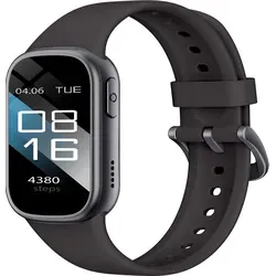 INF Smartwatch mit Bluetooth und Gesundheitsüberwachung Schwarz - Schwarz