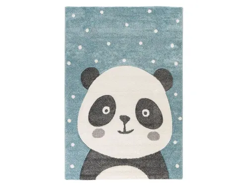 Produktbild KAYOOM Kinder-Motivteppich Panda blau 80cm x 150cm