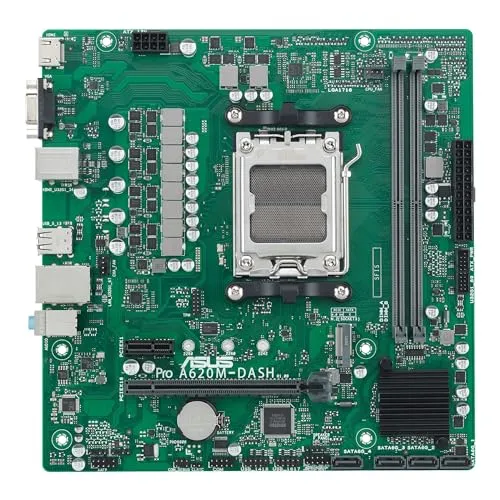 ASUS PRO A620AT-CSM Business Mainboard - Thin Mini-ITX Mainboard mit AMD AM5 Sockel, ideal für Ryzen 9000-Serie, bietet Remote IT-Management und verbesserte Systemsicherheit für Unternehmen.