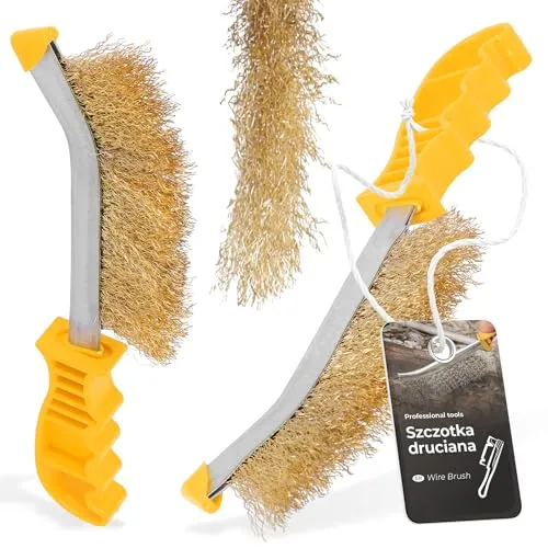 Drahtbürste Vielzweck Handbürste 240 mm Grillbürste Messingbürste Stahlbürste Metallbürste Edelstahlbürste Kunststoff-Griff Reinigen Von Rost Werkstatt Haushalt