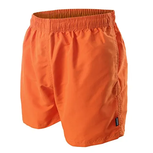 OAHOO Herren Badeshorts (1 Stück) Badehose mit Mesh-Futter und Taschen - Orange M