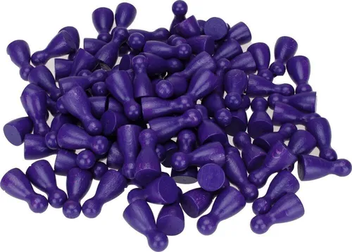 GICO 100 Halmakegel Holz lila, Spielfiguren, Spielkegel -2144