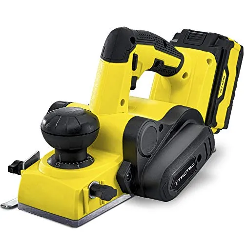 Trotec Akku-Elektrohobel PPLS 10-20V - Elektrohobel für perfekte Oberflächen in der Holzbearbeitung, ausgestattet mit einem kraftvollen 20V/4Ah-FlexPower-MultiAkku – ideal für flexibles Arbeiten ohne Kabel.