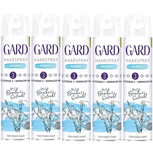 GARD Haarspray Normal zuverlässiger Halt volles Volumen 250ml 5er Pack