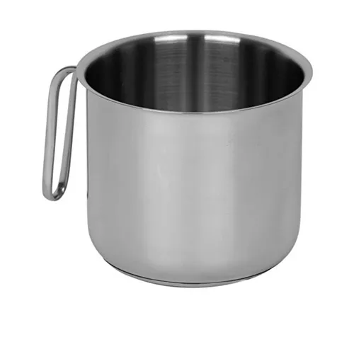 Riess Cristall Schnabeltopf Ø12cm - Edelstahl mit Skala - Kochtöpfe aus hochwertigem Edelstahl 18/10 mit exzellenter Wärmeleitung, ideal für Induktion und backofenfest. Perfekt für gesundes Kochen und einfache Reinigung.