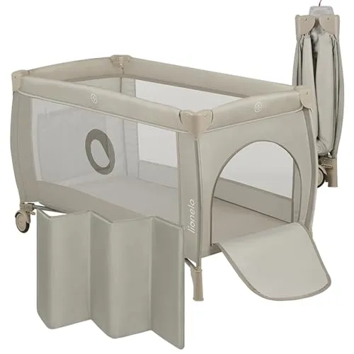 Lionelo Stefi Plus 2-in-1 Reisebett und Laufstall in beige von Lionelo