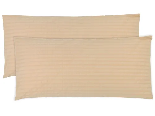 ZOLLNER Kissenbezug, (2 Stück), 40 x 80 cm, 100% Baumwolle, vom Hotelwäschespezalisten, Seersucker