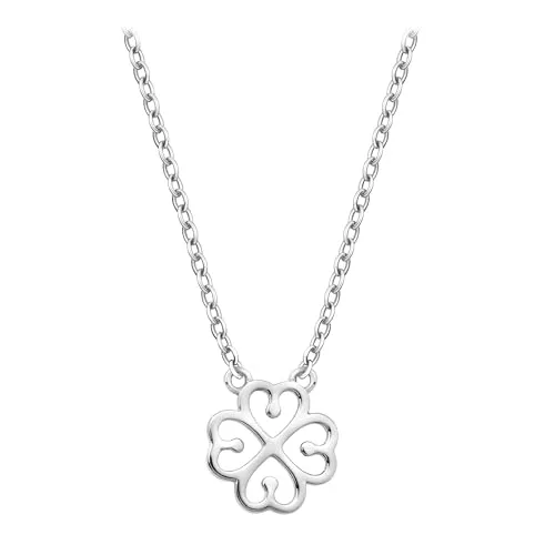 Sofia Milani Damen Halskette 925 Silber - Kleeblatt Anhänger - Ketten für Damen - Elegante Halskette mit verstellbarem Kleeblatt Anhänger, hypoallergen und in edler Geschenkbox für besondere Anlässe.