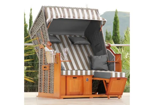 DERKORB Strandkorb 2 Sitzer Ostsee XXL Volllieger von DERKORB