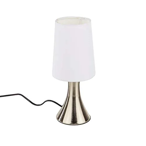 Spetebo Touchlampe mit 3 Stufen - Farbe: weiß - Touch Nacht Tischlampe Schreibtischlampe Lampe Leuchte