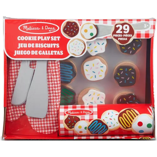 Melissa & Doug Holz Cookie Set - Spielzeug für kreative Kinder ab 36 Monaten, aus hochwertigem Holz für langlebigen Spielspaß in der Spielküche.