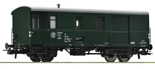 Roco 6200018 H0 Güterzuggepäckwagen der DR - Gattung Pwgs 41, historisches Modell der Deutschen Reichsbahn aus den 1940er Jahren