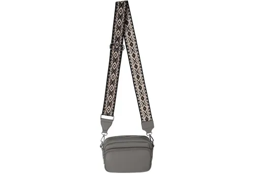 EAAKIE Gürteltasche Bauchtasche Umhängetasche Crossbody-Bag Kunstleder Italy-Design, als Schultertasche, CrossOver, Umhängetasche tragbar