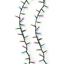 MARELIDA LED-Lichterkette Compact Twinkle 750LED bunt 16m - Weihnachtsbeleuchtung mit 750 bunten LEDs, 8 Funktionen und Timer für stimmungsvolle Dekoration von Außenbereichen und Weihnachtsbäumen bis 2,10m Höhe.