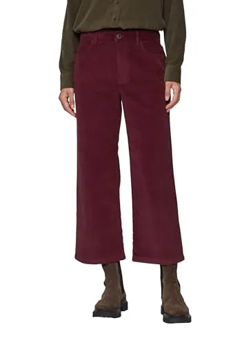 s.Oliver Elastische Cord-Culotte - Bequeme High Rise Culotte aus elastischem Cord mit Gürtelschlaufen und praktischen Taschen – ideal für lässige Looks.