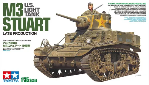 Tamiya 35360 US Leicht-Panzer M3 Start Spät von Tamiya