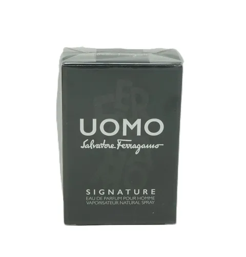 Salvatore Ferragamo Uomo Signature Eau de Parfum 30 ml - Herrendüfte mit maskulinen, würzigen und holzigen Noten. Intensiver und verführerischer Duft, ideal für besondere Anlässe und Abendveranstaltungen.