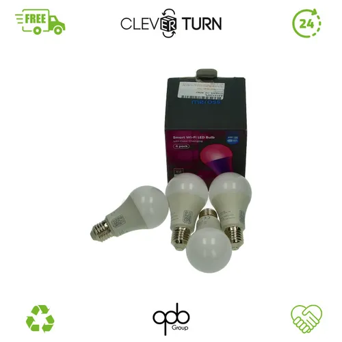 Meross E27 Smart Glühbirne - Mehrfarbig und dimmbar - WLAN-Lampe mit RGBWW-Funktion, kompatibel mit Siri, Alexa und Google Home. Ideal zur individuellen Lichtgestaltung und Fernsteuerung per App.