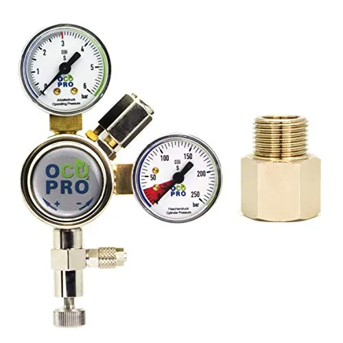 OCOPRO 2in1 CO2 Druckminderer for Mehrweg- und SodaStream Flaschen