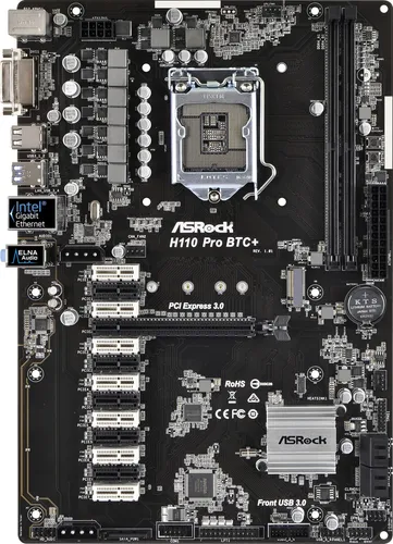 Produktbild ASRock H110 Pro BTC+ Mainboard ATX LGA1151 DDR4