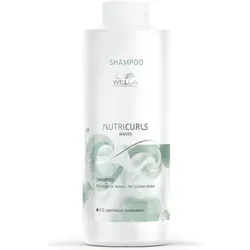 WELLA Nutricurls Waves Shampoo 1000ml - Feuchtigkeitsspendendes Shampoo für lockiges Haar, ideal zur Definition von Wellen und zur Bekämpfung von Frizz. Perfekt für geschmeidige und gepflegte Locken!