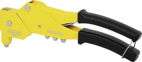 Stanley Blindnietzange 6-MR 77 - Elektronikwerkzeug mit 360° drehbarem Kopf für schwer zugängliche Bereiche, robust und langlebig, ideal für präzises Arbeiten mit verschiedenen Blindnieten-Ø.