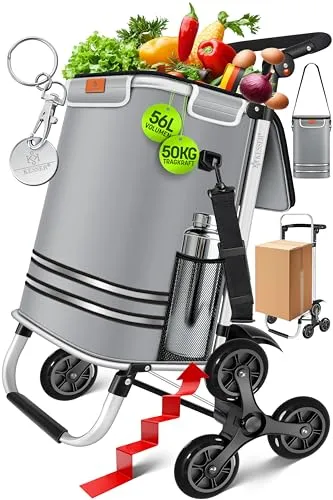 KESSER® Einkaufstrolley Treppensteiger mit Kühlfach