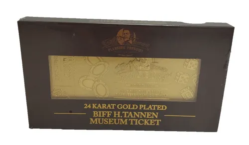 Zurück in die Zukunft Replik Gyrosphere Collectible Ticket (vergoldet) Neu OVP *