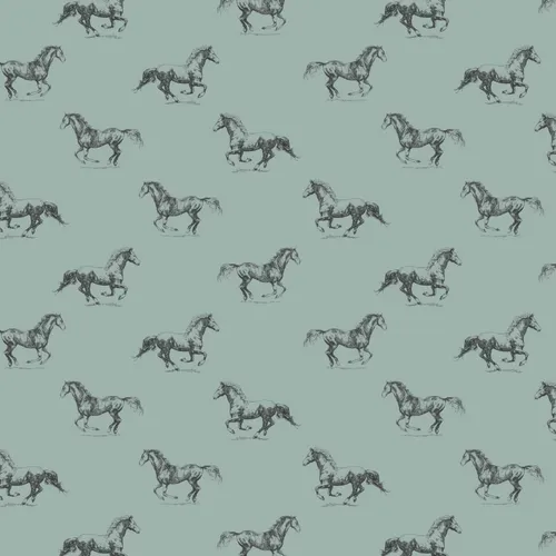 Pferde Galopp 100% Baumwollstoff 0,5m Stoff Kinderstoff Meterware Nähen BB010