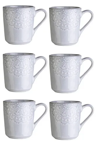 Home4You Becher 6er Set in grau von Home4You