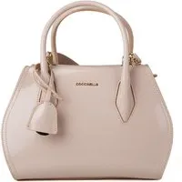 COCCINELLE Leder-Henkeltasche in Beige