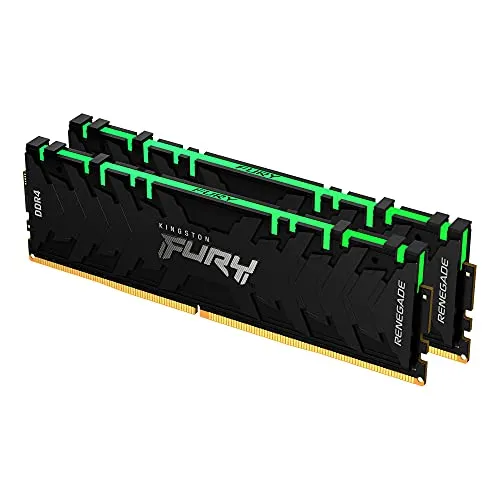 Kingston FURY Renegade RGB 16GB (2x8GB) 4000MHz DDR4 CL19 Desktop Speicher Kit mit 2 KF440C19RBAK2/16