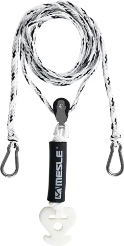Mesle Schleppdreieck Pulley DLX 2 Personen, selbstzentrierend, XXL lang, extra Schwimmer, Quick-Connect-Haken, incl. Rope Keeper
